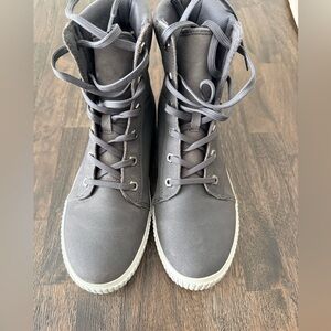 Timberland Gray Lace-Up Boots